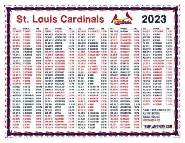 St. Louis Cardinals Schedule Home Games: Your Ultimate Guide for 2023
